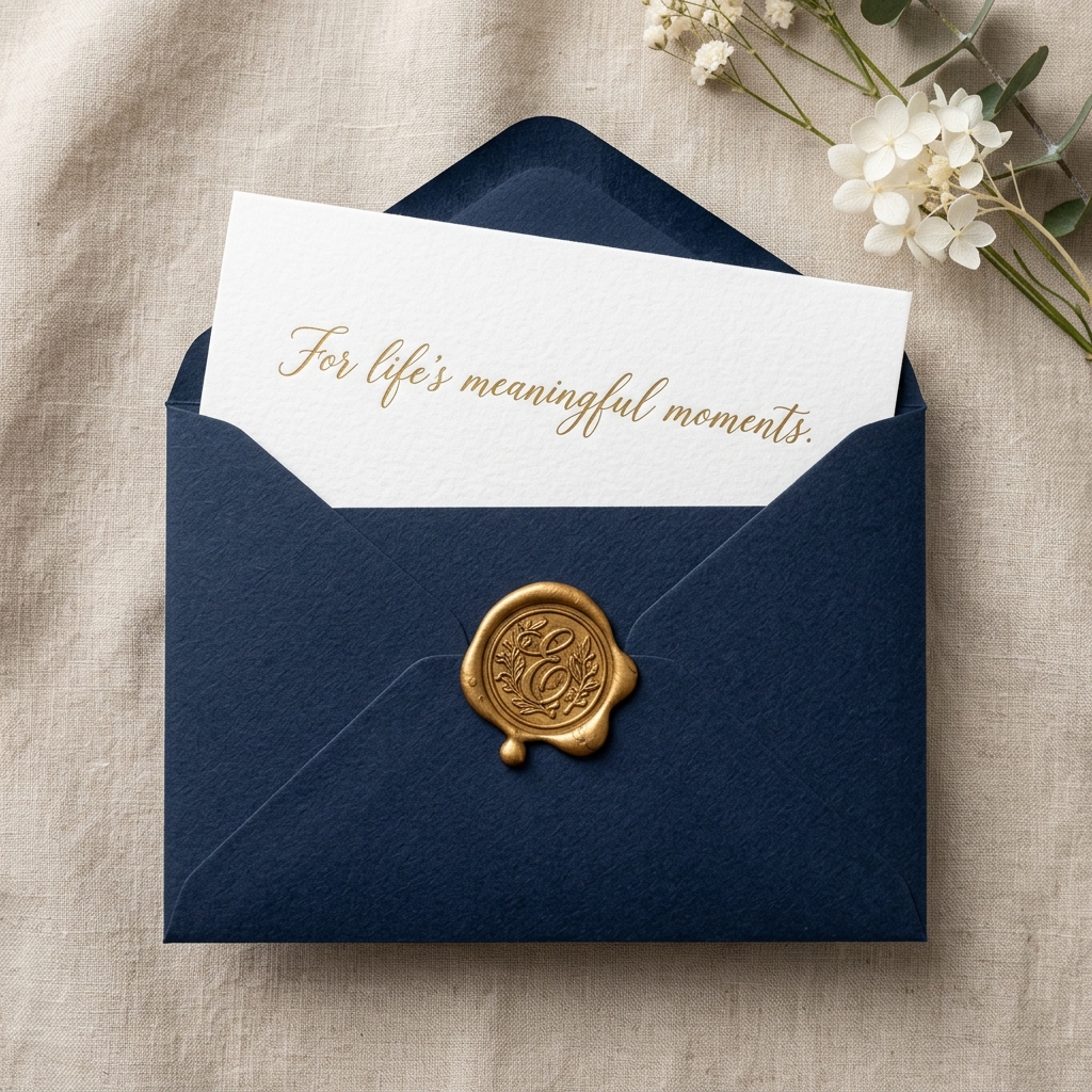 Premium envelope and card